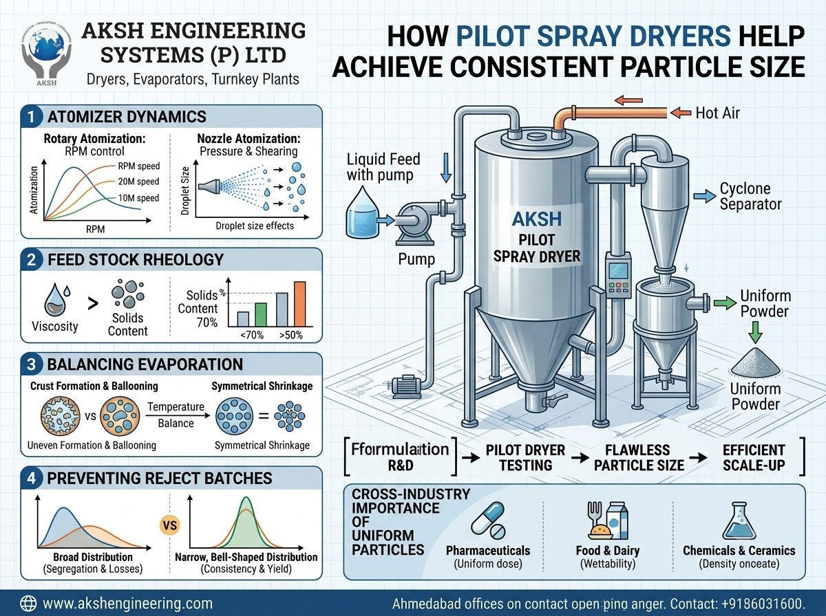 How Pilot Spray Dryers Help Achieve Consistent Particle Size