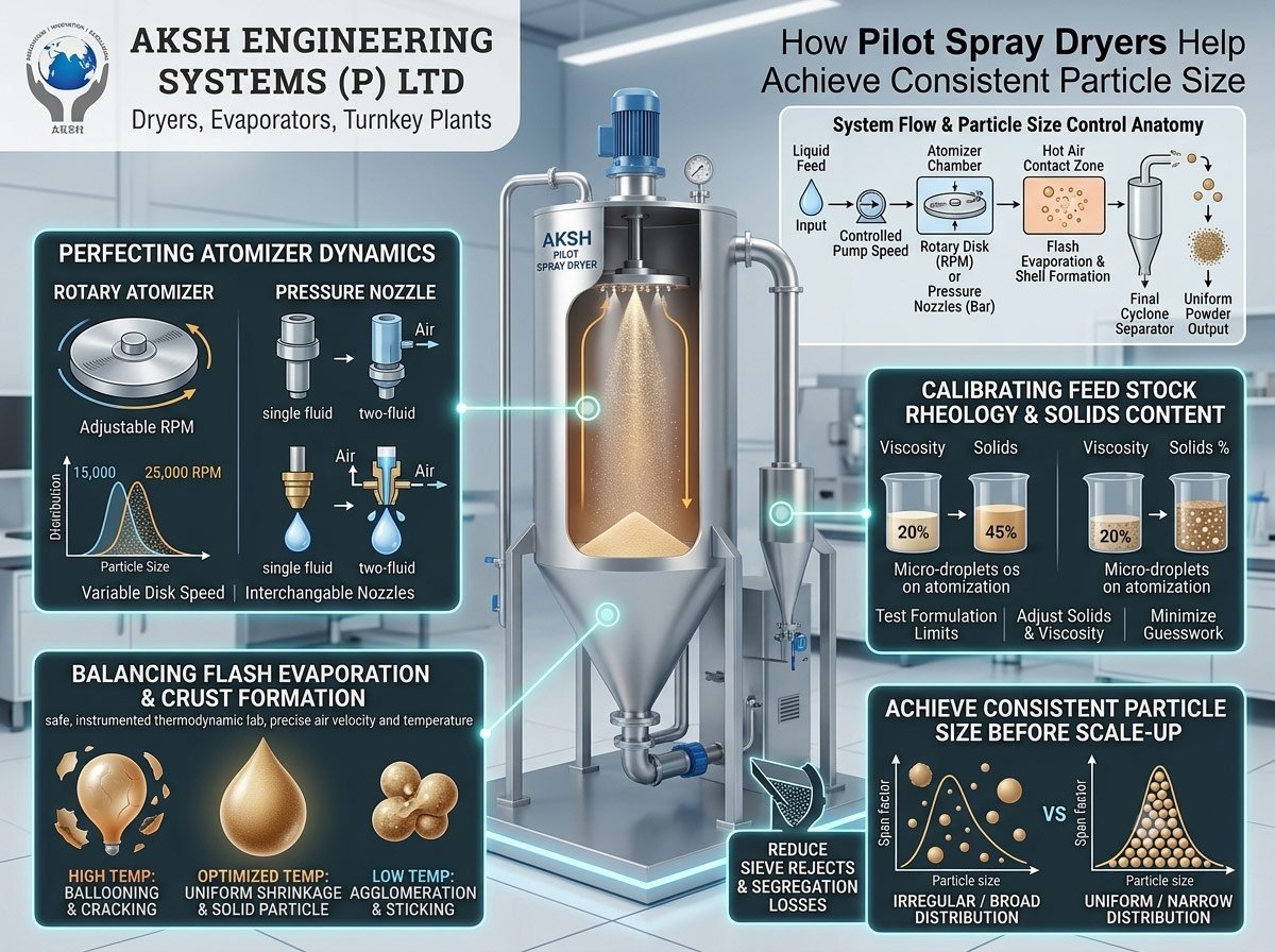 How Pilot Spray Dryers Help Achieve Consistent Particle Size