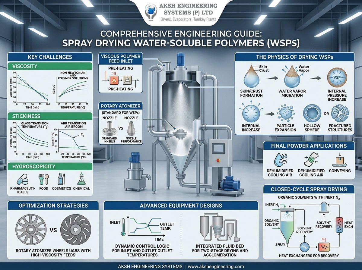 Processing Water-Soluble Polymers with Spray Drying