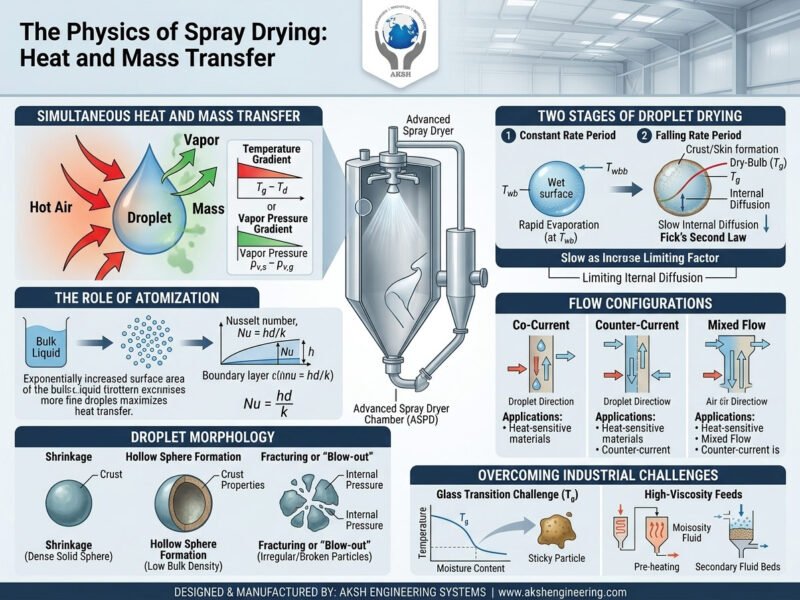 The Physics of Spray Drying: Heat and Mass Transfer Explained