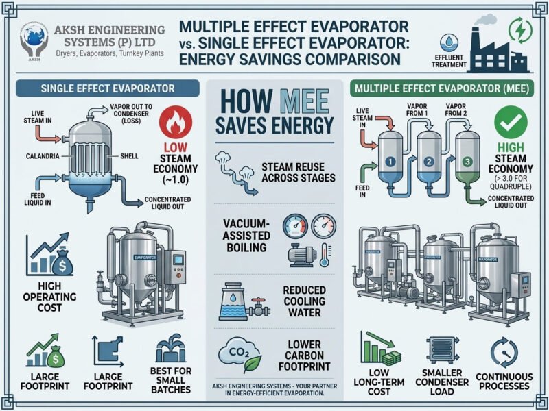 Multiple Effect Evaporator vs Single Effect Evaporator: Which Saves More Energy?