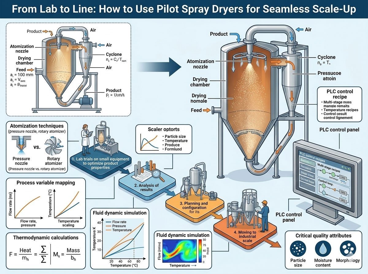 From Lab to Line: How to Use Pilot Spray Dryers for Seamless Scale-Up.