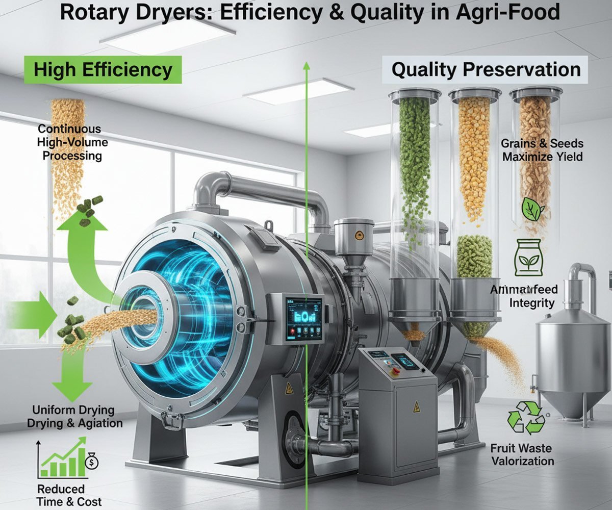 How Rotary Dryers Improve Efficiency in Agriculture and Food Processing