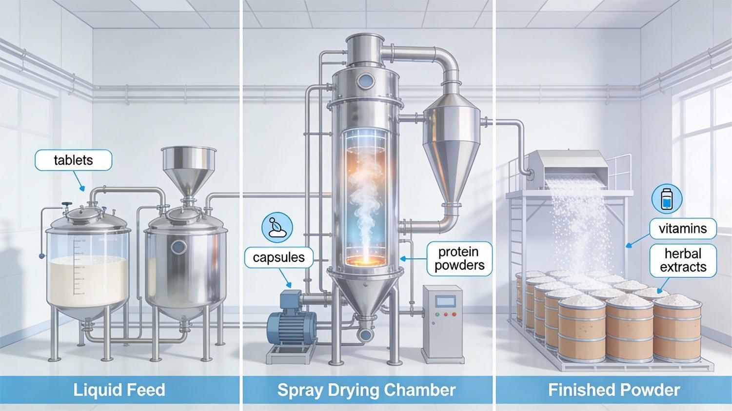 How Spray Dryer Plant Transform Pharmaceutical and Nutraceutical Production