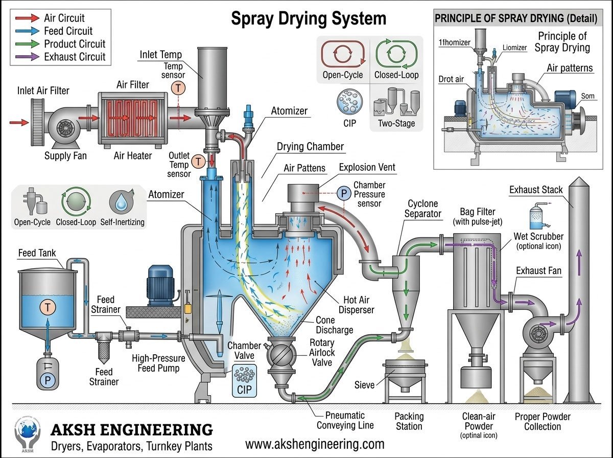 Spray Dryer Diagram