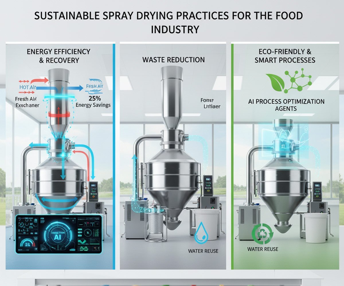 Sustainable Spray Drying Practices for the Food Industry