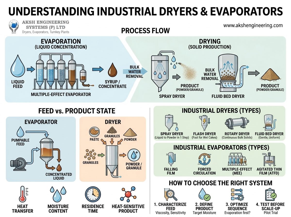 What Is Industrial Dryers and Evaporators